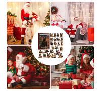 2025 German Shepherd Christmas Advent Countdown - 2D Acrylic Dog Decor | 24 Day Pet Ornament Countdown Calendar For Family Living Room