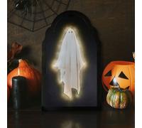 2025 Ghost Hologram Mirror, 50x24cm Floating Ghosts Mirror Indoor Halloween Decor, Halloween Ghostmirror Eerie Haunted House Apparition for Bedroom, Kitchen, Fireplace Scary Party Supplies