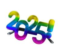 2025 Glasses - Led Light Up New Year Eyeglasses for Men Women Teens, Creative Countdown Party Gear | Photo Booth Accessory for 2025 Celebration, Christmas and Nye Outfit Decor, Glow in the Dark Shades