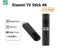 2025 Global Version Xiaomi Mi TV Stick 4K 2nd Gen 2GB RAM 8GB ROM Wifi6 Bluetooth 5.2 Google Assistant Netflix Smart TV Player Add AU Adapter