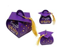 2025 Graduation Candy Box - Graduation Card Box | Graduation Part For Graduation | Cap Container Class 2025 | Decorative Treat Treats For Kindergarten,