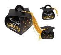 2025 Graduation Candy Box - Graduation Card Box | Graduation Part For Graduation | Cap Container Class 2025 | Decorative Treat Treats For Kindergarten,