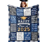 2025 Graduation Gifts Blanket 150X130CM, Graduation Gifts for Him, Graduate, University, Masters, Phd Graduation Gifts, Graduation Gifts for Son, Grandson, Brother, Classmate, Friend