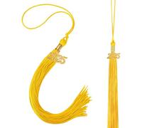 2025 Graduation Tassels,2Pcs Long Gold Charms For Grad Caps Decorations Class Of 2025 Tassel Ceremonies Accessory For Preschool Kindergarten High School College Bachelor Gown Master Doctoral Graduates