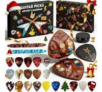 2025 Guitar Pick Advent Calendar, Guitar Advent Calendar, Music Advent Calendars, Countdown to Christmas with 22 Picks for Acoustic and Electric Guitars
