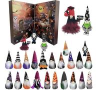 2025 Halloween Advent Calendar, 24Pcs Halloween Gnome Countdown Calendar, Little People Advent Calendar, Surprise Gnome Calendars Home Decoration for Halloweens Gift (B)