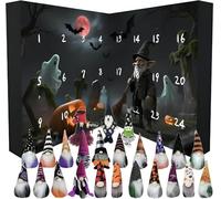 2025 Halloween Advent Calendar, 24Pcs Halloween Gnome Countdown Calendar, Little People Advent Calendar, Surprise Gnome Calendars Home Decoration for Halloweens Gift (A)