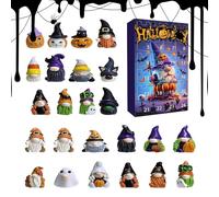 2025 Halloween Countdown Calendar - Plush Gnome Decoration, Creative | 24 Days Ornament Doll with Daily Compartments, Festive Holiday Display for Shelf Desk Bedroom Living Room