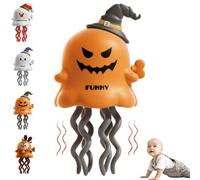 2025 Halloween Dancing Ghost Toy, Creative Twisting Clockwork Slide, Interactive Crawling Octopus Ghosts, Smart Obstacle-Dodging Robot, Battery-Free Twist Action for Halloween and Christmas(#B)