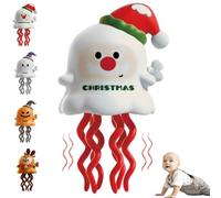2025 Halloween Dancing Ghost Toy, Creative Twisting Clockwork Slide, Interactive Crawling Octopus Ghosts, Smart Obstacle-Dodging Robot, Battery-Free Twist Action for Halloween and Christmas(#D)