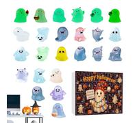 2025 Halloween Ghost Advent Calendars, 24-Day Spooky Halloween Countdown Calendar With 24 Glow-in-the-Dark Resin Ghost Figures, For Kids, Teens, Boys, Girls