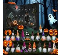 2025 Halloween Gnome Countdown Calendar - 24 Days Spooky Cute Gnome Advent Calendar with Lights & Music, Halloween Decor for Home, Parties & Family Traditions (A)