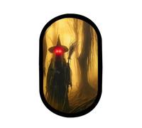2025 Halloween Hologram Ghost Mirror 13.8 * 8.3in Spooky Scary Ghosts for Halloween Decor Creepy Eyes Ghost Mirrors with Lights Spooky LED Haunted Hallowmas Mirror for Indoor Trick Party Supplies