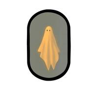 2025 Halloween Hologram Ghost Mirror 13.8 * 8.3in Spooky Scary Ghosts for Halloween Decor Creepy Eyes Ghost Mirrors with Lights Spooky LED Haunted Hallowmas Mirror for Indoor Trick Party Supplies