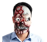 2025 Halloween mask Halloween Scary Horror Latex Mask Hair Grandpa Man Monster Demon Vampire Witch Zombie Skull Prop Party Costume Prop Mask(15)