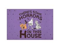 2025 Halloween There's Some Things In This Funny Cute Doormat Door Mat Welcome Doormat Funny Home Door Mat Bedding Blanket (Purple, One Size)