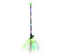 2025 Halloween Wi T Ch B Room With LED Light Wi T Ches Br Oom Sticks Cosplay Props Costume Accessories AhP363 (Green, A)