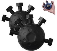 2025 Hand Grip Strengthener, New Finger Grip Strengthener, Hand Muscle Trainer, Finger Grip Power for Muscle Building, Gripper Coach for Musicians, Athletes, Boxers, Weak (Black-2pcs)