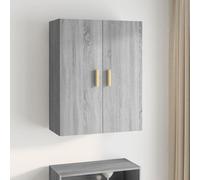 vidaXL Hanging Wall Cabinet Grey Sonoma 69.5x34x90 cm 01 UK HOT