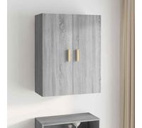 vidaXL Hanging Wall Cabinet Grey Sonoma 69.5x34x90 cm 01 UK HOT