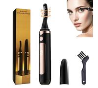 2025 Heated Eyelash Curler-USB Rechargeable Electric Eyelash Curler- Eyelash Curlers Heated 4 Temperature Modes Fast Heat Up Within 3s - 24 Hours Long Lasting- with Led Display for Women Girls(Black)