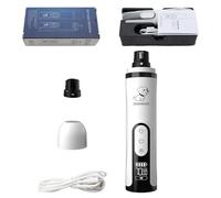 2025 Heusom Silent Groom Pro Nail Grinder: Cordless with LED Light, 3 Speeds & Replacement Heads - Quiet Trimmer for All Dog & Cat Nail Thicknesses, 2000mAh Long-Lasting Battery