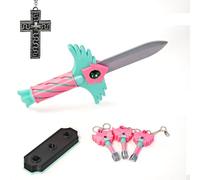 2025 Hide And Seek Keyhole Pendant, Squids Necklace Game Toy Set Korean Folk Traditional Game Necklace, Hide And Seek Prop Dagger Knife For Season 3 Squid Tv Fans