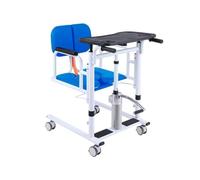 2025 Home Patient Lift Transfer Chair, Multifunctional Patient Lift Wheelchair Split seat, Toilet Transfer Chair with Cushion, Hydraulic Lift Nursing car for The Elderly(Blue)