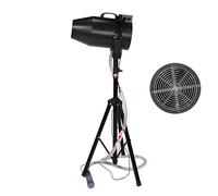 2025 Horror Nights,Portable Foam Can non,High-Power Bubble Machine,Adjustable Angle/shaking head Foam Blaster,for Horror house decorations,Water Parks,6-10m Spray,80㎡,Easy to install(Black)