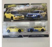 2025 Hot Wheels Premium 2 Pack Spoon ‘99 Honda Civic EK9 / Civic Type R FK8