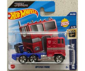 2025 Hot Wheels Transformers OPTIMUS PRIME Short Card HW Screen Time