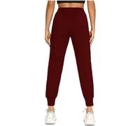 2025 Hot Women's Sports Trousers- Elastic Waist Solid Color Loose Fit Casual with Pockets Comfortable Chic And Elegant Everyday Outdoor Jogging Pants