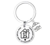 2025 House Warming Keyring 2025 New Home Gifts for First Time Home Gifts for New House Owner Gift Homeowner Homes Buyers Housewarming Gift for Women Men Couple Present