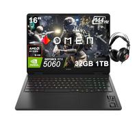 2025 HP OMEN 16 AI Gaming Laptop (16" QHD+ 240Hz 3ms, NVIDIA GeForce RTX 5070 8GB (Beats RTX 4080), AMD Ryzen AI 9 365 (>Intel i9-13900H), 64GB DDR5 RAM, 2TB SSD) Copilot+ PC, RGB Backlit, Win 11 Home