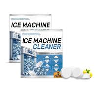 2025 Ice Machine Cleaner Descaler Tablets- 24pack Efficient Ice Maker Cleaner for Countertop, Compatible for Refrigerator, Opal, Ge Profile, Nickel Safe Scale Remover, Nugget Ice Makers
