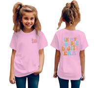 2025- in My Double Digits Birthday Girl Shirt Year Old 10th Birthday Girls T Shirt Girls Ten Party Tee Tops Tunic 8 (9-10 Years) Pink