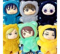 2025 In Stock Genuine Eaki Jujutsu Kaisen Season 2 Cat Park Party Gojo Satoru Blind Box Plush Doll Bag Pendant Model Collection no box