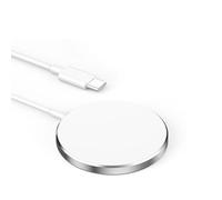 2025 Induction Charger for iPhone 15W USB-C for iPhone Fast Wireless Magnetic Charger for iPhone 15/15 Pro/15 Pro Max/14/13/12/11/X/XS/SE/XR/AirPods - White 15W