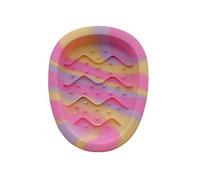 2025 Intelligent Feeding Bowl for Small Dogs - Silicone Interactive Dog Lick Mat as Bowl, Easy to Clean, Dishwasher Safe, Rainbow (Pink-Purple, Large)