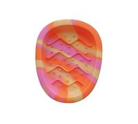 2025 Intelligent Feeding Bowl for Small Dogs - Silicone Interactive Dog Lick Mat as Bowl, Easy to Clean, Dishwasher Safe, Rainbow (Orange Pink, Small)