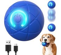 2025 Interactive Dog Ball Toy,New Upgrade Automatic Rolling Ball Interactive Pet Balls Shaky Toy, Self Moving Smart Jumping Electric Balls for Pets Indoor Outdoor Fun (Blue)