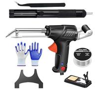 2025 Internally Heated Industrial Light Welding Tools,Multi-Function Industrial Soldering Iron Tools,3-in-1 Rust Removal/Cutting/Weldings Welding Repair Tool (Black- External Heat)