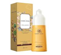 2025 Japanese Petal Rose Hair Dye Shampoo Long-Lasting & Natural Hair Color Shampoo Nourishing Plant-Based Dye Gentle and Non-Irritating for Men & Women