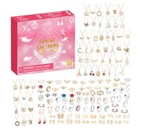2025 Jewelry Advent Calendar for Women Teenage Girls, Christmas Gifts Necklaces, Rings, Earrings - 24 Days of Holiday Countdown, Surprise Gift for Daughter (B)