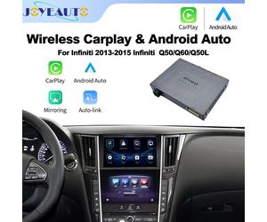 2025 JoyeAuto Wireless Apple CarPlay Android Auto Interface for Infiniti 2013-2015 Q60 Q50L Q50 Mirroring AirPlay Retrofit Box Q60