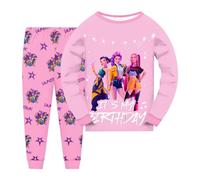 2025 K KPop DDemon HHunters Pyjamas Girls Long Sleeve Pjs Set Ru mi Mir a Zo e Music Party Pajamas Nighties Cartoon Sleepwear for Kids Pyjamas Party Pjs Set Nighties Cartoon Sleepwear Kid s