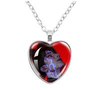 2025 K Pops Demons H-Hunters Necklace Hun trix Ru mi Sa ja Boys De rpy Ti ger K-pop D-Demon H-Hunters Merch Heart Pendant Necklace Accessories for Fans, Women, Girls Heart Pendant Necklace