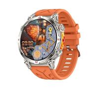 2025 KC93 GPS Smart Watch 1.56inch AMOLED Outdoor Sport Fitness Tracker Bluetooth Calling Large Battery 3ATM Waterproof Men (Orange)