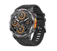 2025 KC93 GPS Smart Watch 1.56inch AMOLED Outdoor Sport Fitness Tracker Bluetooth Calling Large Battery 3ATM Waterproof Men (Black)