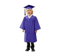 2025 Kids Graduation Gown Cap and Tassel Set Unisex Kindergarten Preschool Graduation Outfit for Boys and Girls Fancy Dress Bachelor Robe Stage Performance School Ceremonies Costume (Black)
